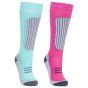 Trespass Janus II Women's Comfort Ski Socks - Twin Pack