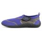 Ladies beach shoes with velcro fastening, purple