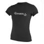 O'Neill Womens Basic Skins S/S Sun Shirt - Black