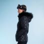 Poivre Blanc Womens Embossed Ski Jacket with Fake Fur -  SAVE 20%