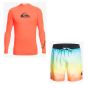 Quiksilver Board Shorts and Rash Vest Bundle - Faded Logo - Save 25%