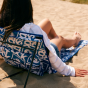 Saltrock Foldable Relax Beach Lounger - Blue
