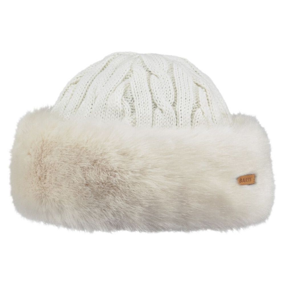 Barts Faux Fur Cable Bandhat white One Size