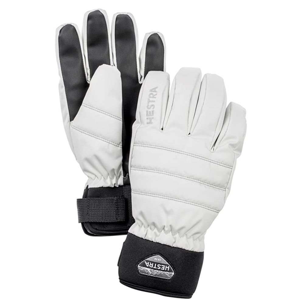 Hestra Boge CZone 5 Finger Adult Ski Gloves - Ivory SAVE 40% - Size 9 only 