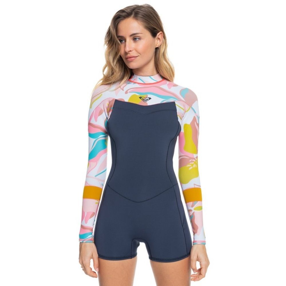 Roxy Womens 2/2mm Syncro Shortie Wetsuit - SIZE 10 & 14 only - SAVE 50%