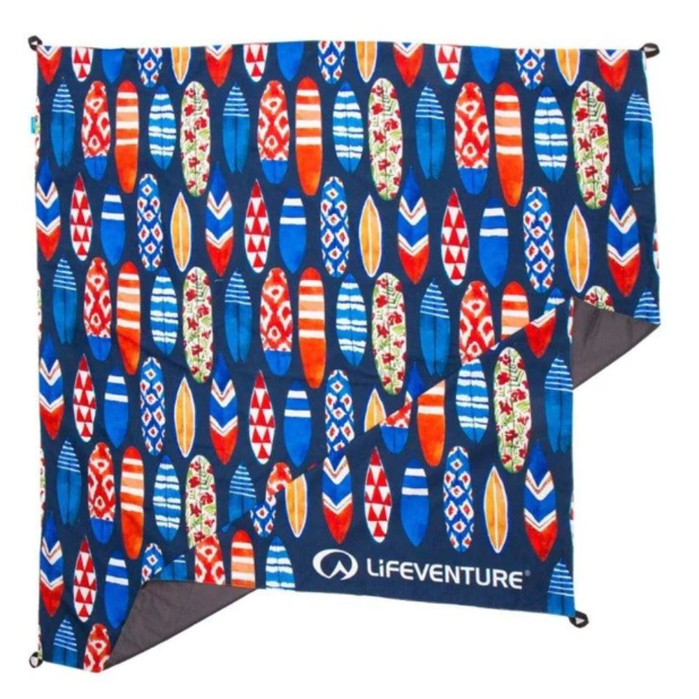 Surfboards Picnic Blanket with Waterproof Ripstop Backing