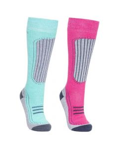 Trespass Janus II Women's Comfort Ski Socks - Twin Pack