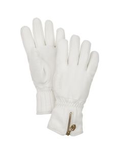 Hestra Leather Swisswool Ski Glove - White