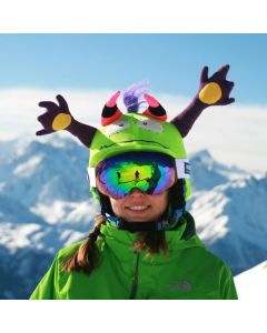 Cool Casc Mr Higgins Ski Helmet Cover with LED lights